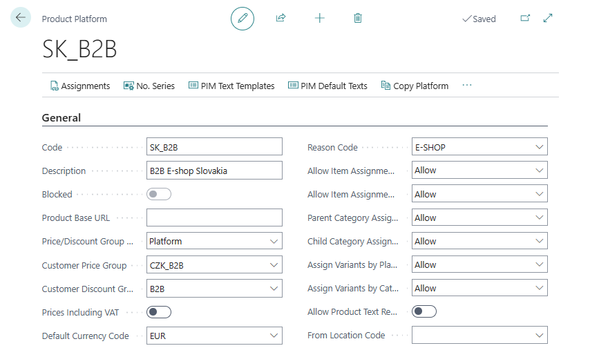 Product Platform Card