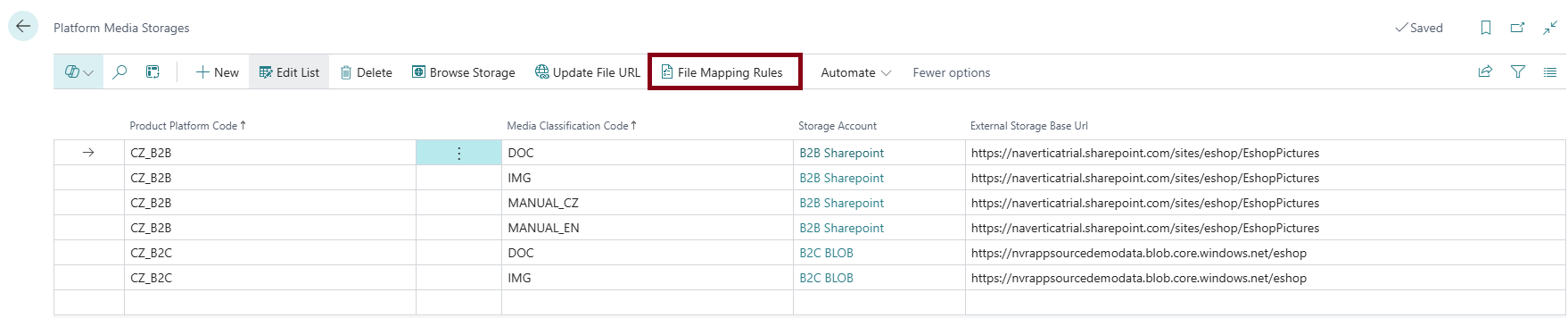 Overview of external file accounts