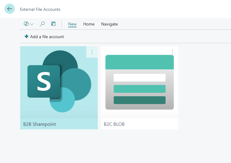 Overview of external file accounts