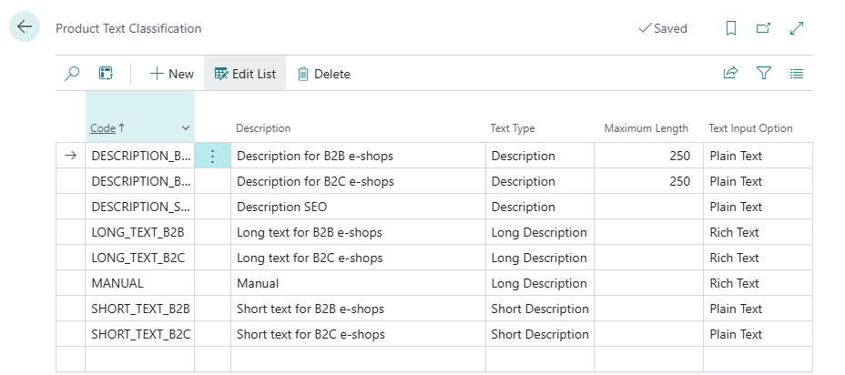Product text classification