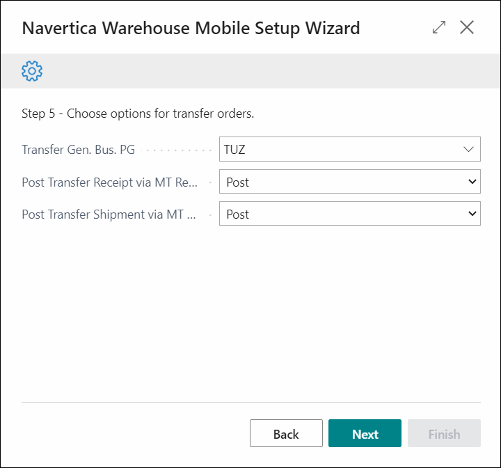 Assisted Setup - Step 5