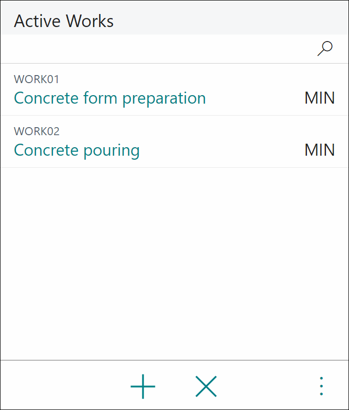 Active works