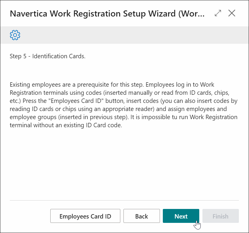 Confirm Card ID and click Next
