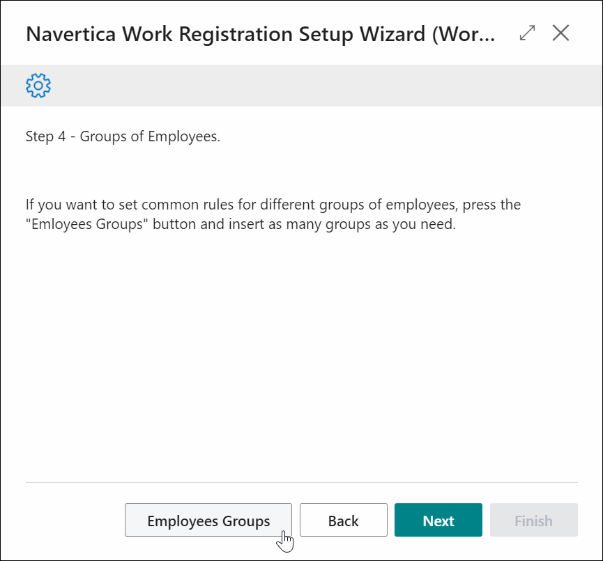 Click employee groups