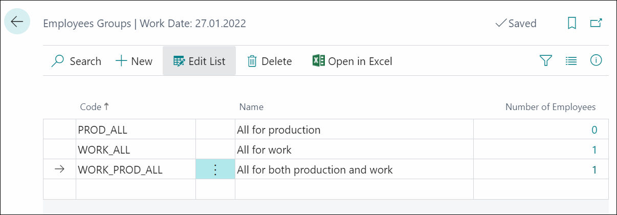 Set up your employee groups.