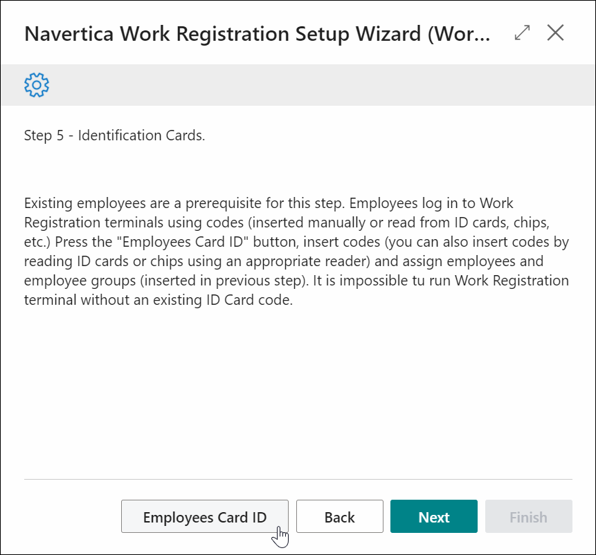 Select Employees card ID